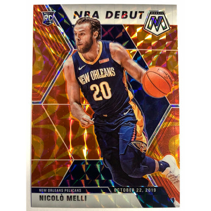 2019-20 Mosaic NBA Debut Nicolo Melli Orange Reactive Prizm RC