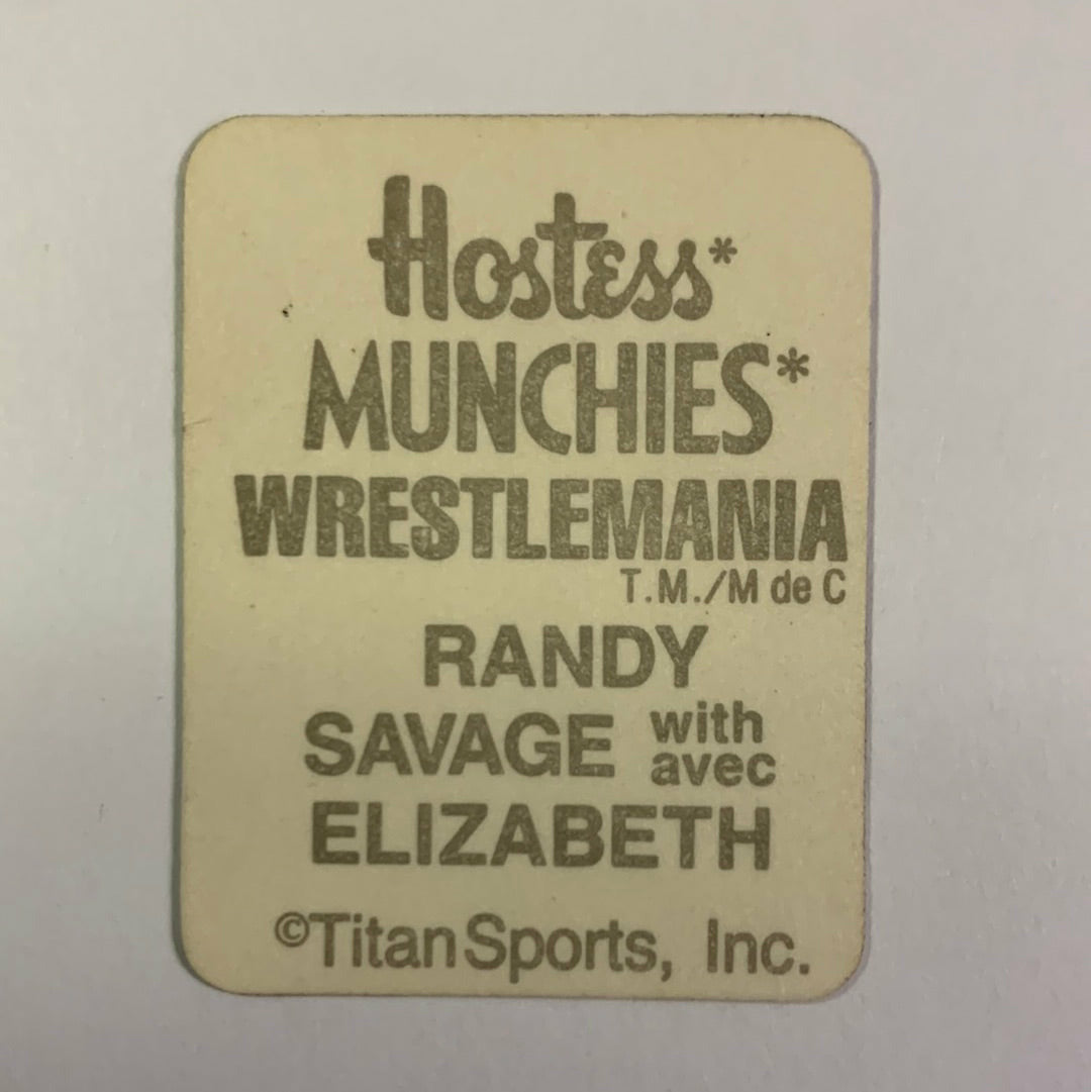  1987 Hostess Randy Savage with Elizabeth  Local Legends Cards & Collectibles