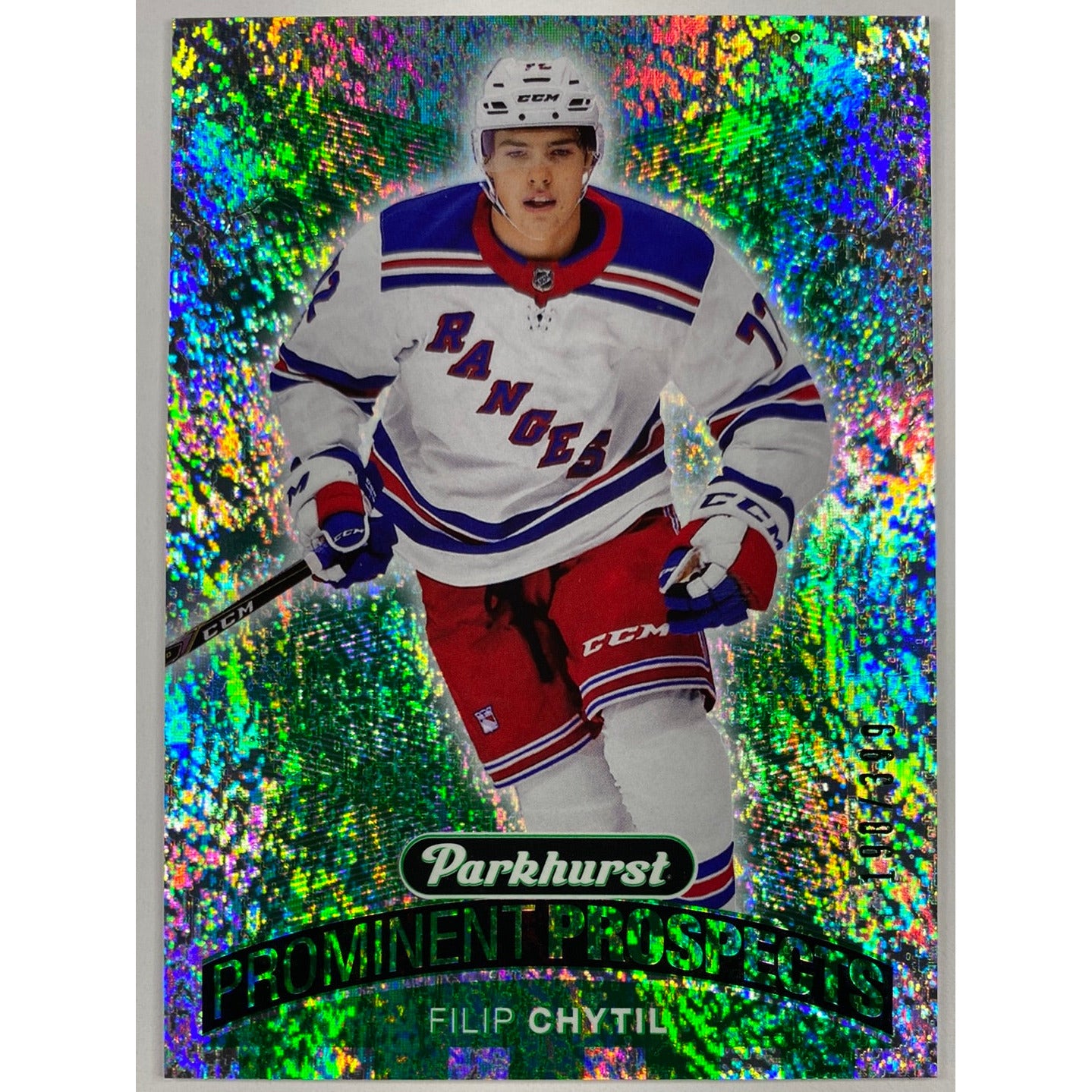 2017-18 Parkhurst Filip Chytil Prominent Prospects Green Holo RC /399