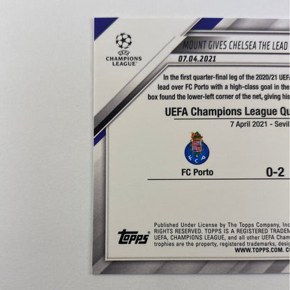 2022 Topps Chelsea FC 2020/21 Title Winners