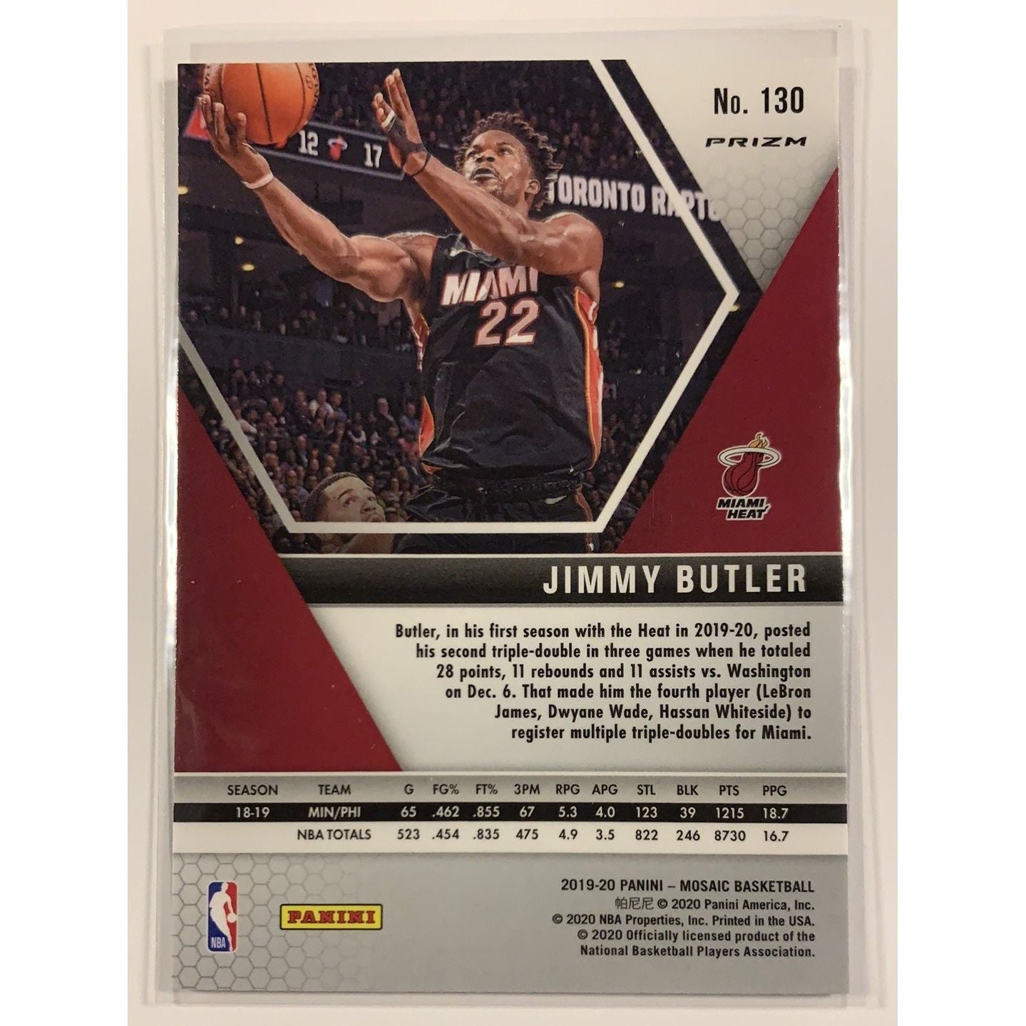  2019-20 Panini Mosaic Jimmy Butler Tmall Red Wave Prizm  Local Legends Cards & Collectibles