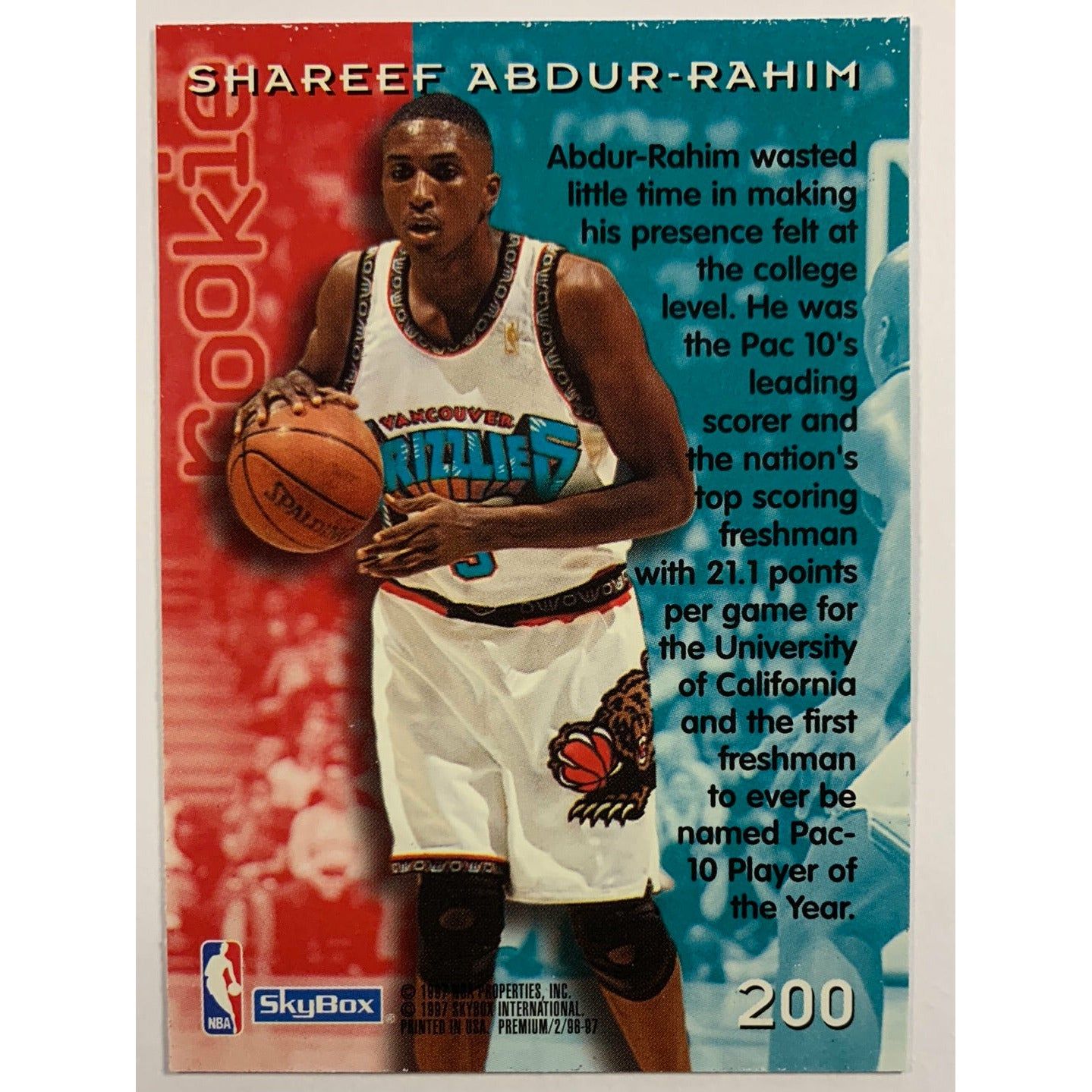 NBAカード ／ Shareef 早かっ Abdur-Rahim