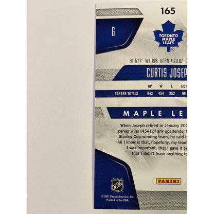 2011-12 Panini Certified Immortals Curtis Joseph