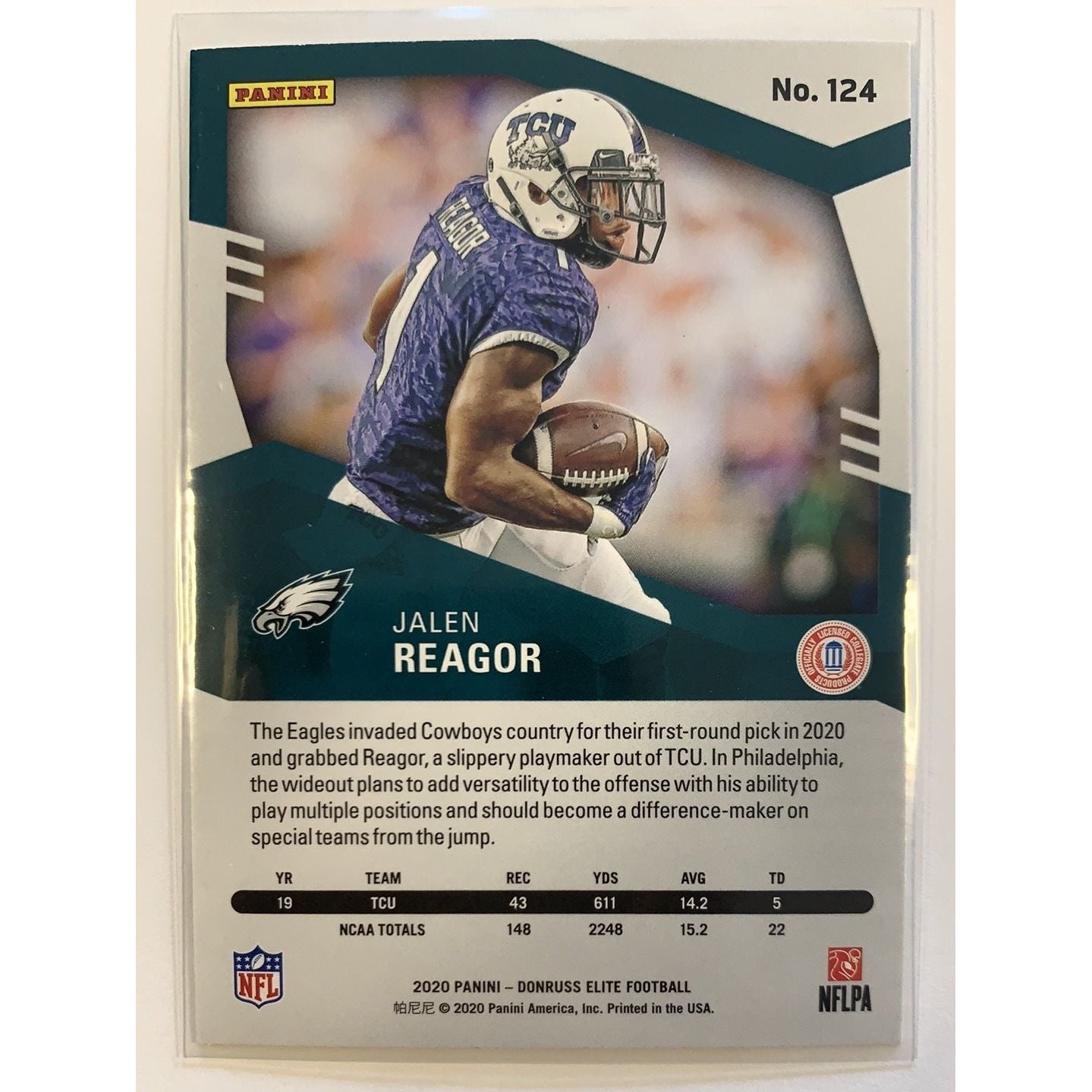  2020 Donruss Elite Jalen Reagor RC Pink Parallel  Local Legends Cards & Collectibles