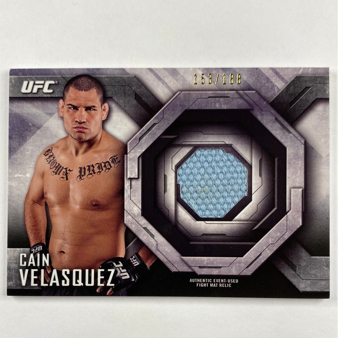 2014 Topps Cain Velasquez UFC 166 Mat Relic /188