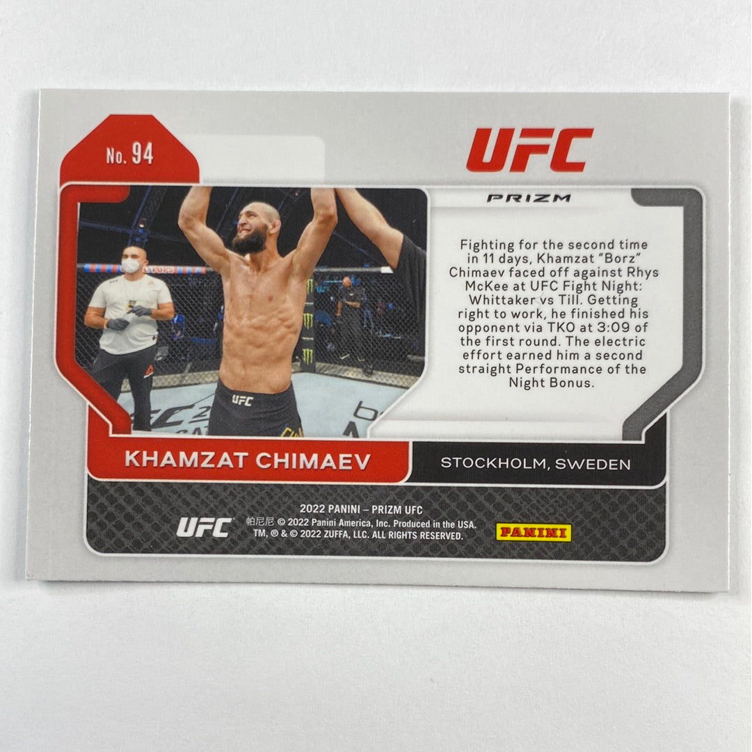 2022 Prizm Khamzat Chimaev Green Holo Prizm