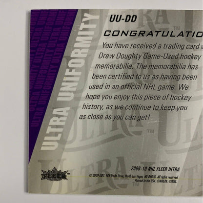 2009-10 Fleer Ultra Drew Doughty Ultra Uniformity