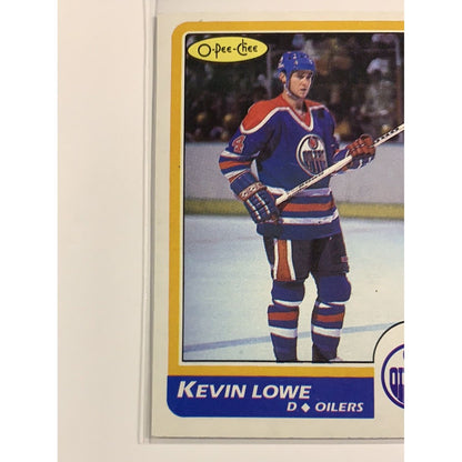  1986-87 O-Pee-Chee Kevin Lowe Base #197  Local Legends Cards & Collectibles