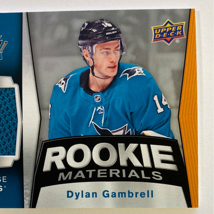 2918-19 Upper Deck Series 2 Dylan Gambrell Rookie Materials | Local Legends Cards & Collectibles