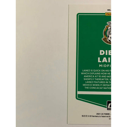 2021-22 Donruss Diego Lainez Green Laser