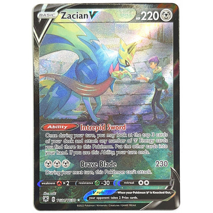 Zacian V Holo Alt Art Trainer Gallery TG24/TG30