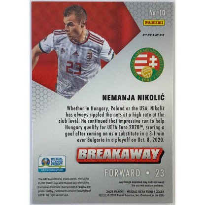 2020-21 Mosaic Nemanja Nikolic Breakaway Silver Prizm