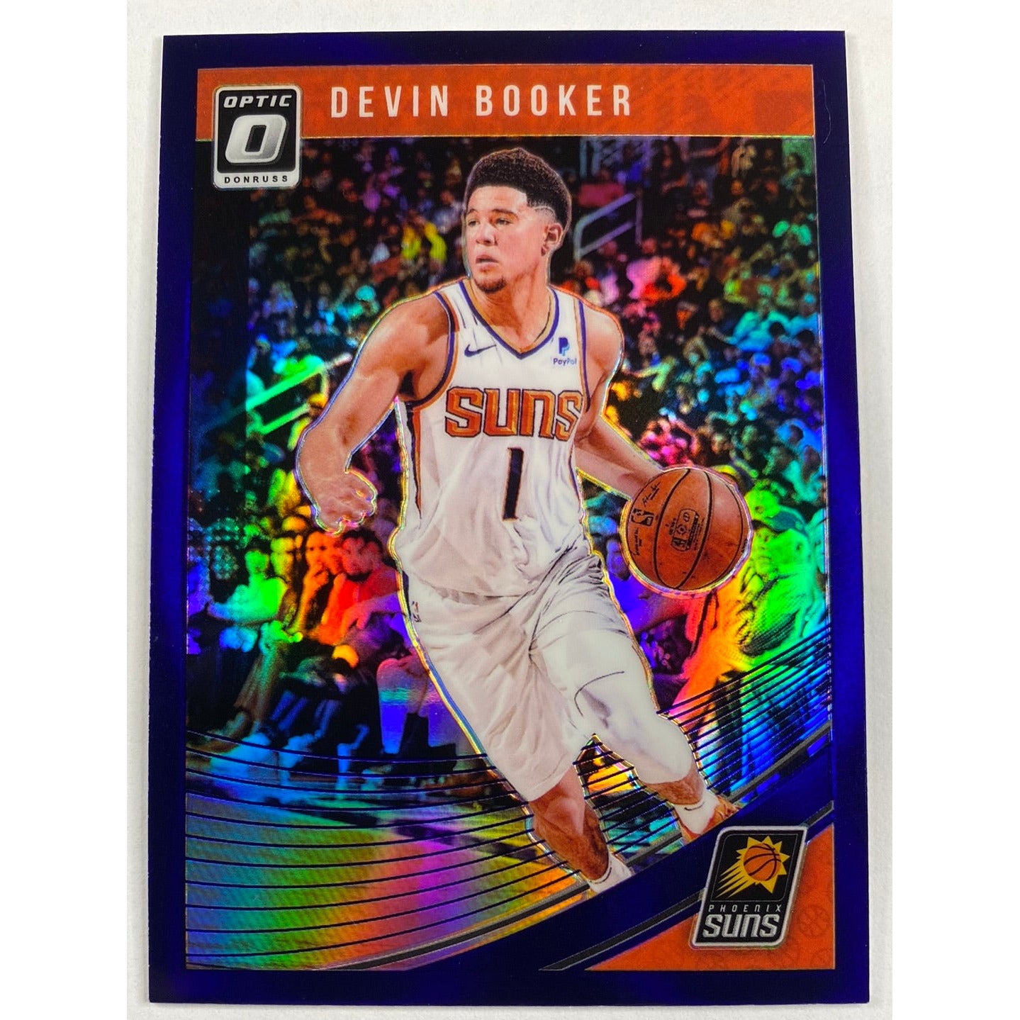 2018-19 Donruss Optic Devin Booker Purple Holo Prizm