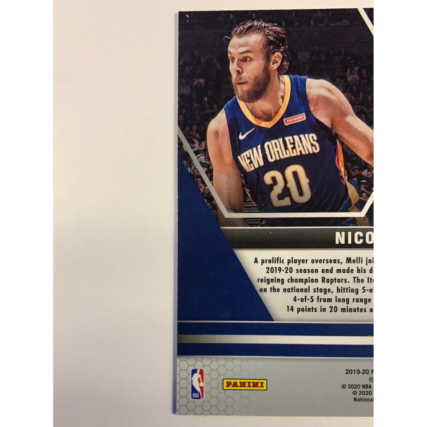 2019-20 Mosaic NBA Debut Nicolo Melli Orange Reactive Prizm RC