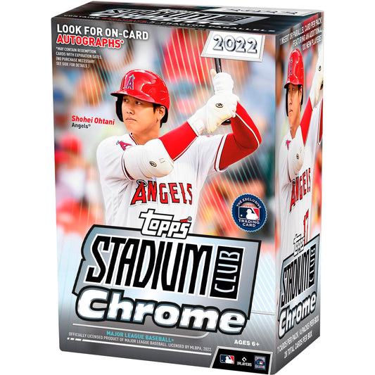 2022 Topps Stadium Club Chrome MLB Baseball Blaster Box