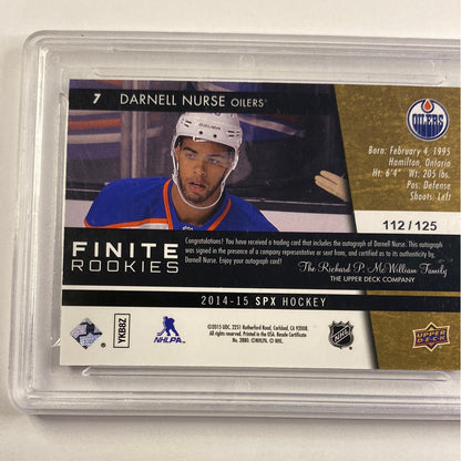 2014-15 SPX Darnell Nurse Gold Finite Rookies Auto /125 GMA 9