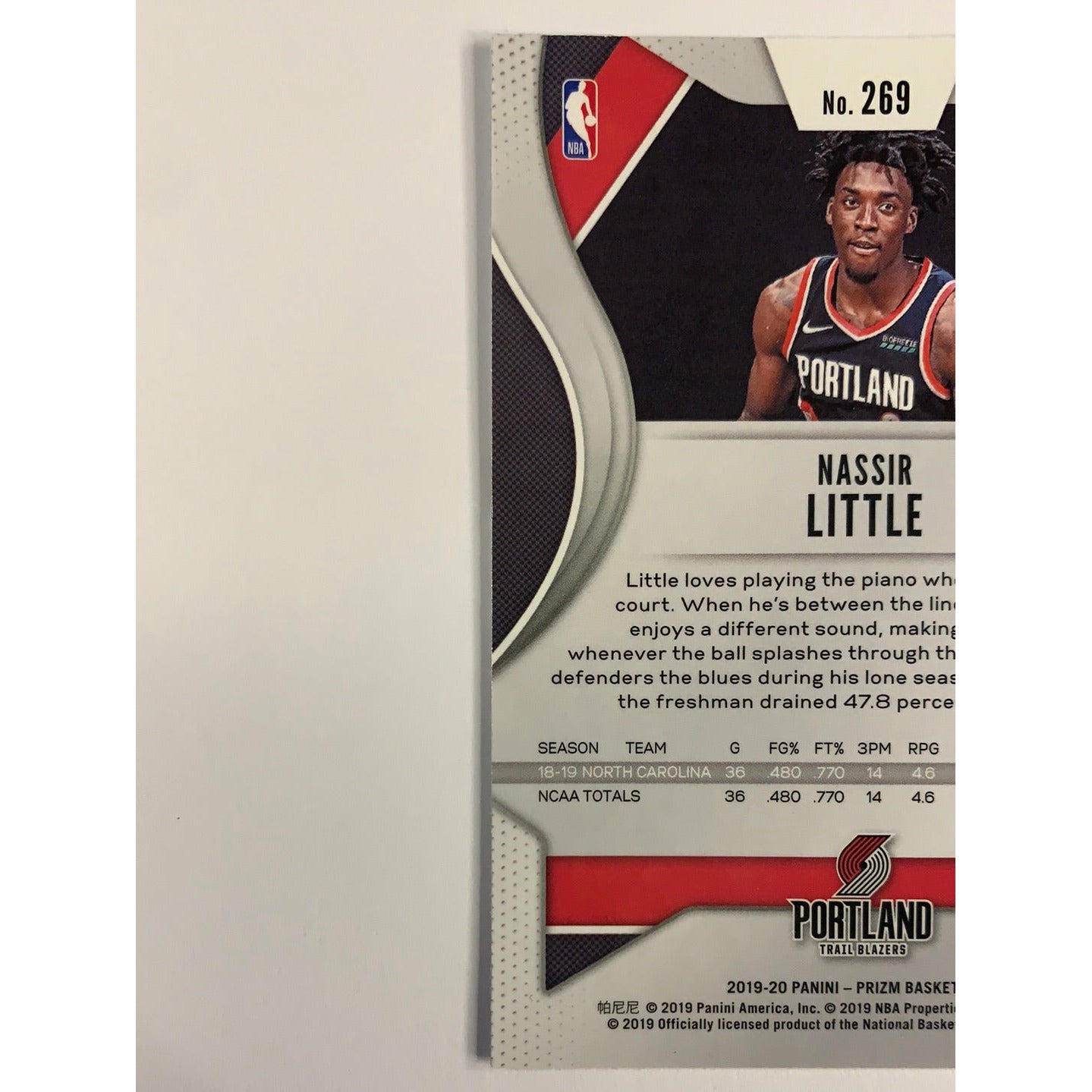 2019-20 Panini Prizm Nassir Little RC