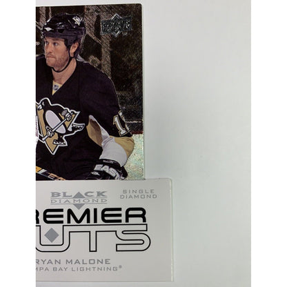  2008-09 Black Diamond Ryan Malone Premier Cuts Single Diamond Die Cut #PDC7  Local Legends Cards & Collectibles