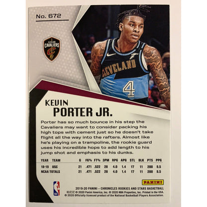 2019-20 Chronicles Kevin Porter Jr Rookies And Stars RC
