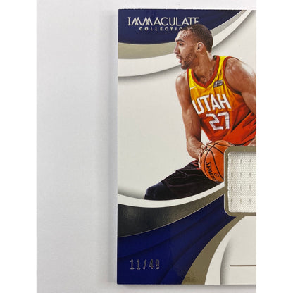 2017-18 Immaculate Collection Rudy Gobert Game Worn Patch /49