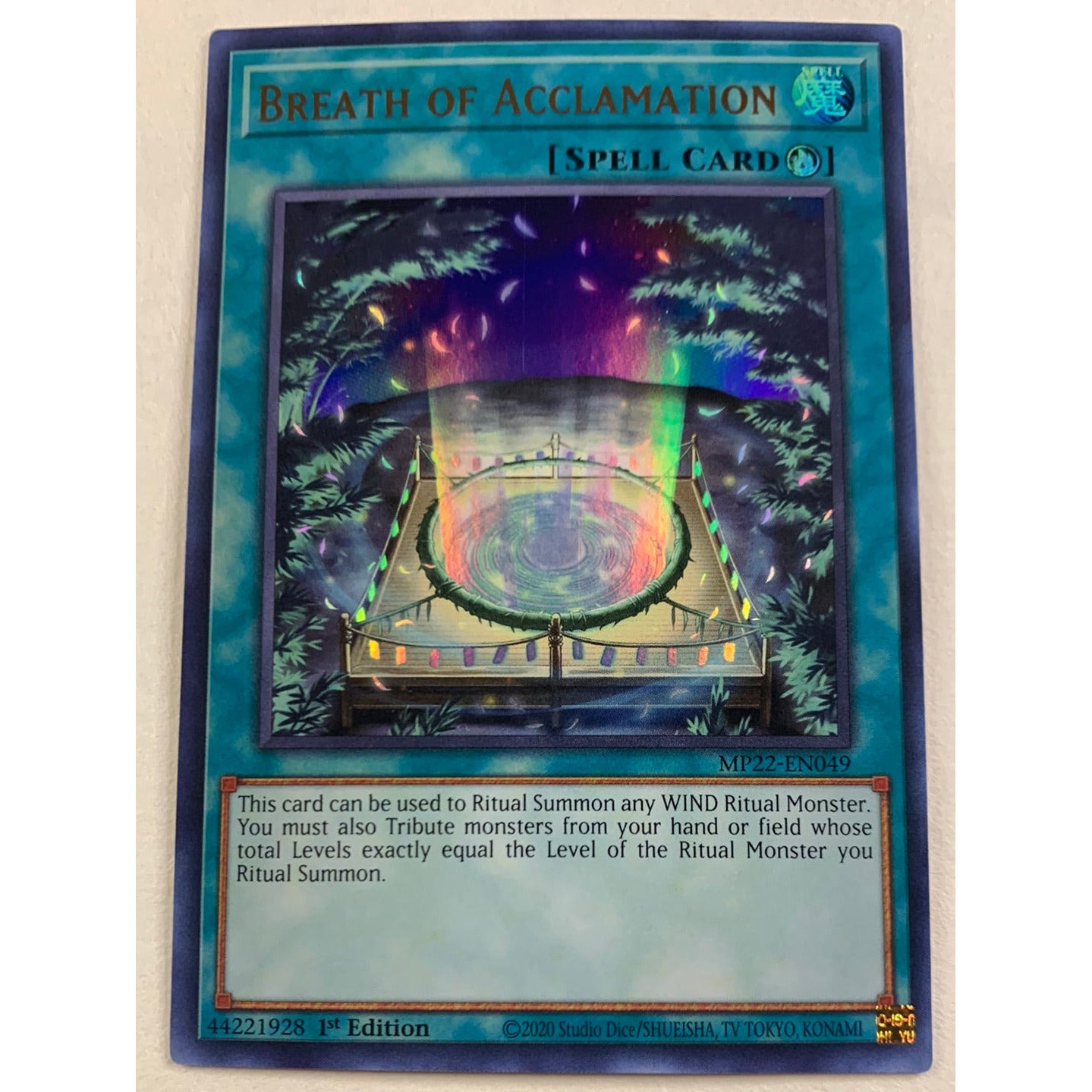Breath of Acclamation Ultra Rare MP22-EN049 | Local Legends Cards & Collectibles