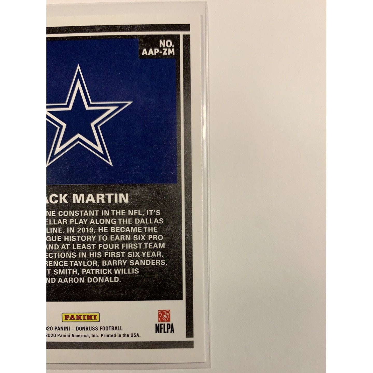  2020 Donruss Zack Martin Action All Pros Refractor  Local Legends Cards & Collectibles