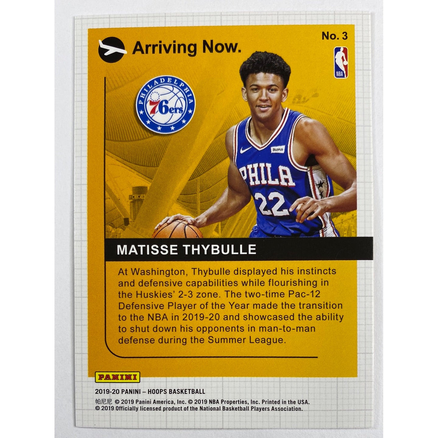 2019-20 Hoops Matisse Thybulle Arriving Now