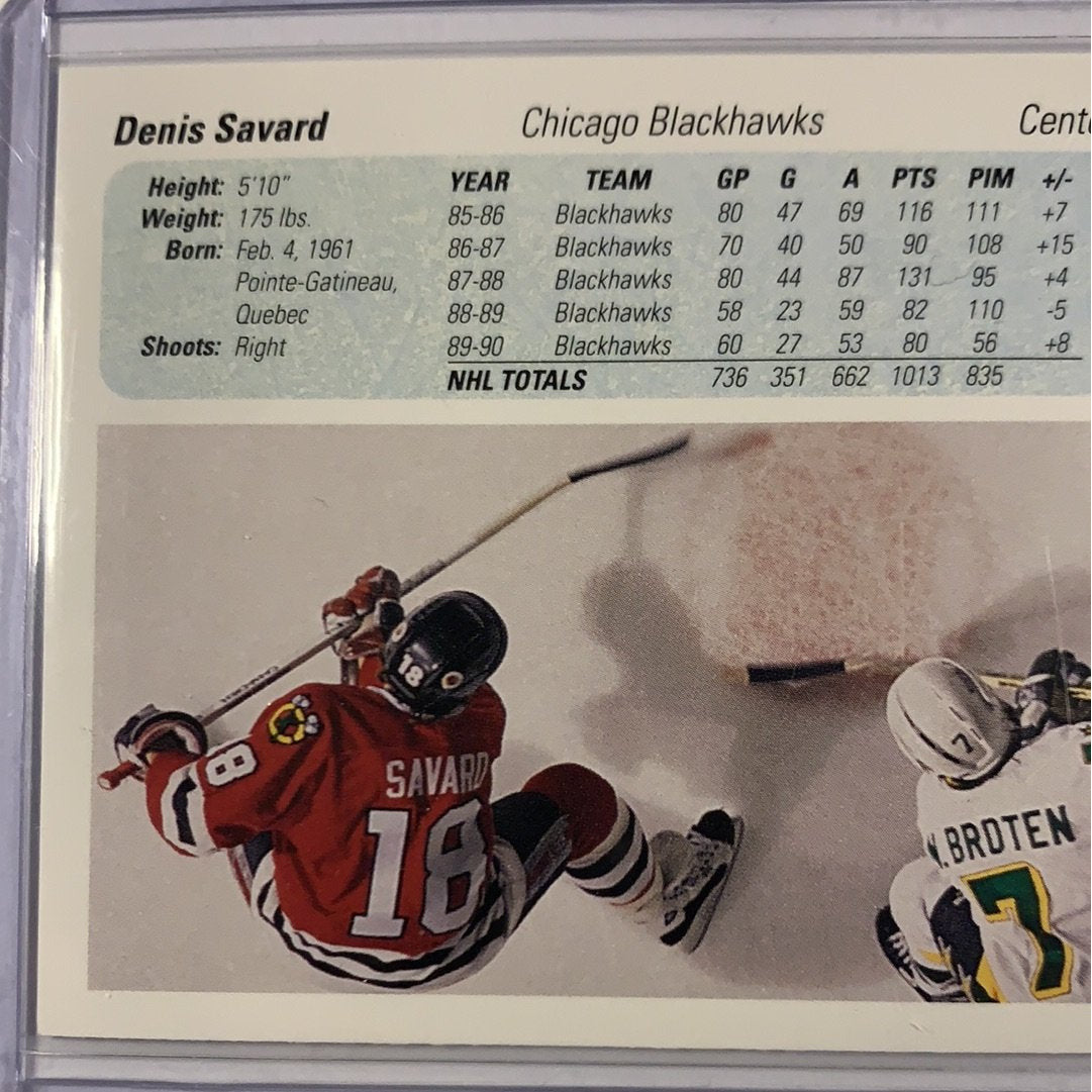  1990-91 Upper Deck Denis Savard In Person Auto  Local Legends Cards & Collectibles