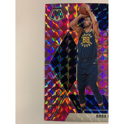 2019-20 Mosaic Goga Bitadze Pink Mosaic Prizm RC