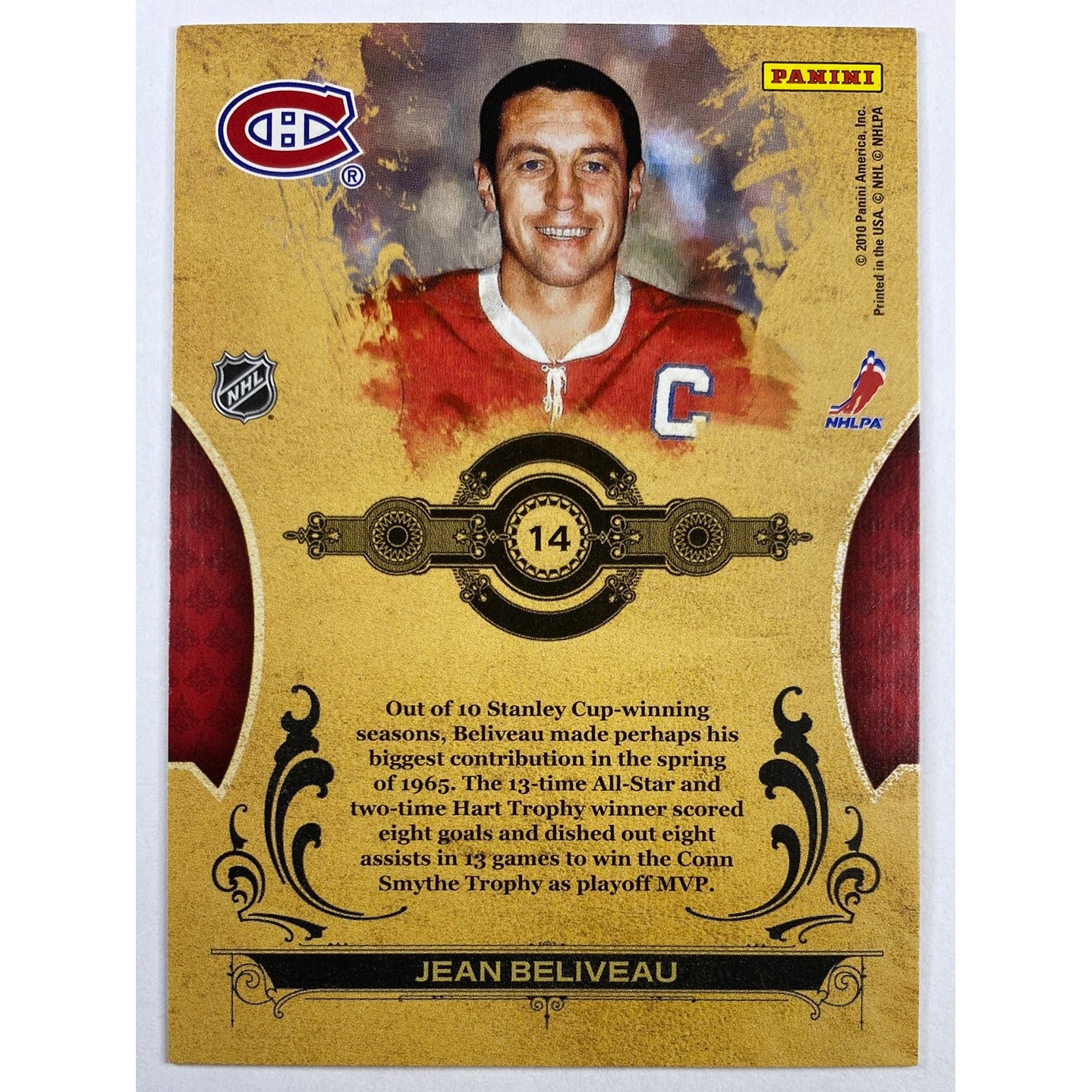 2010-11 Donruss Jean Beliveau Ice Kings Canvas