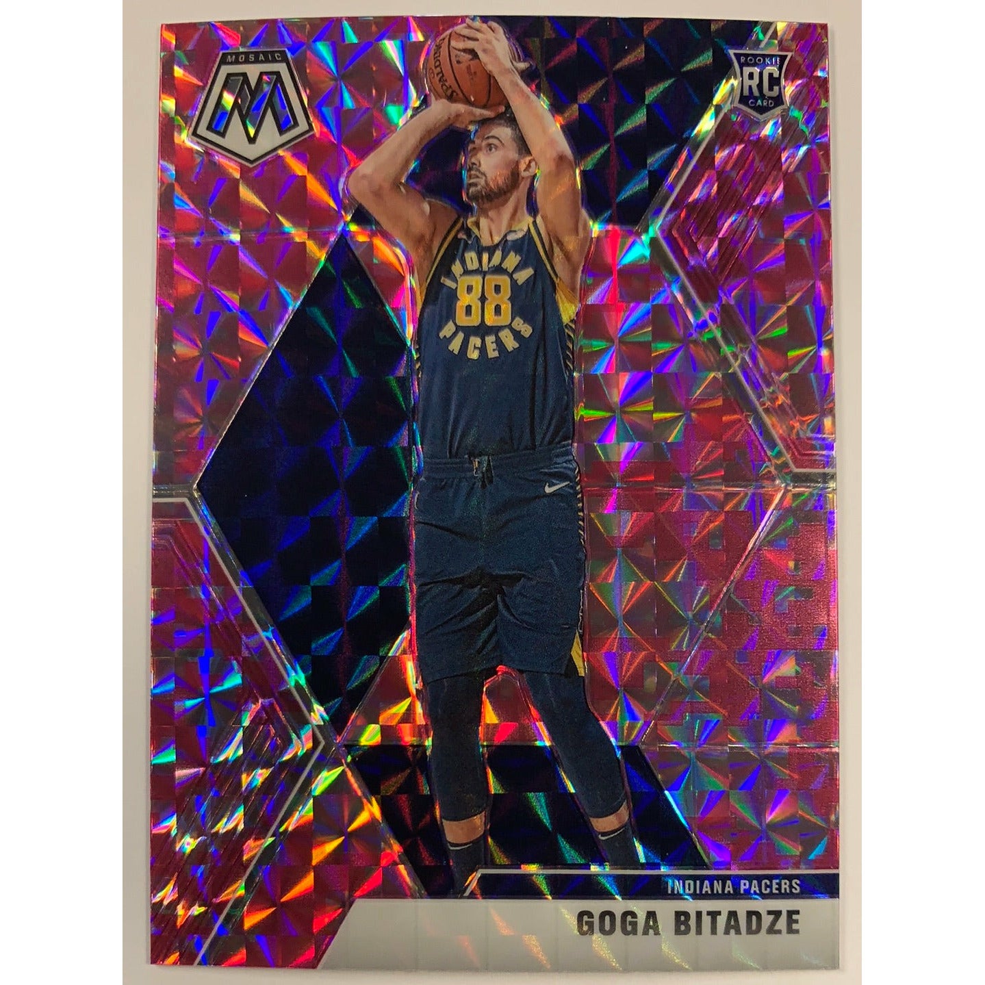  2019-20 Mosaic Goga Bitadze Pink Mosaic Prizm RC  Local Legends Cards & Collectibles