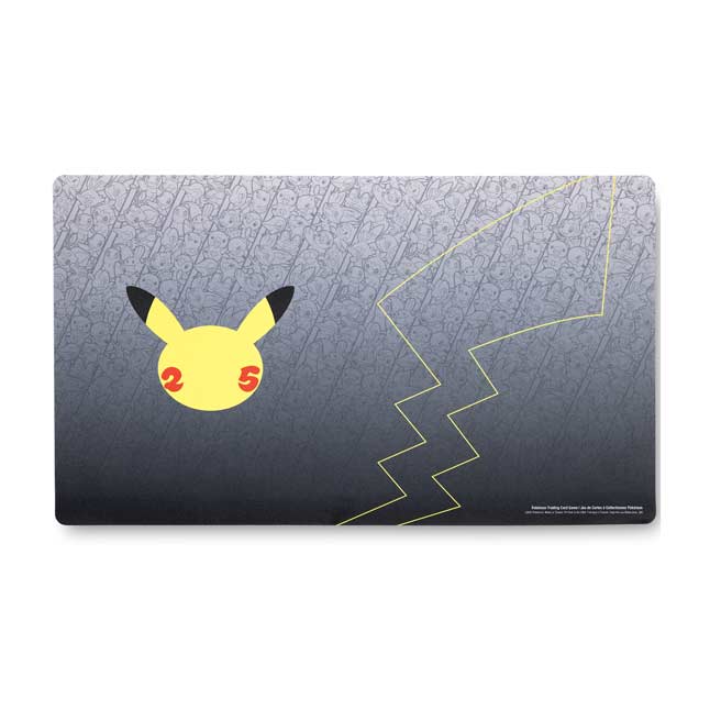 Pokemon Celebrations 25th Anniversary Pikachu Gray Playmat