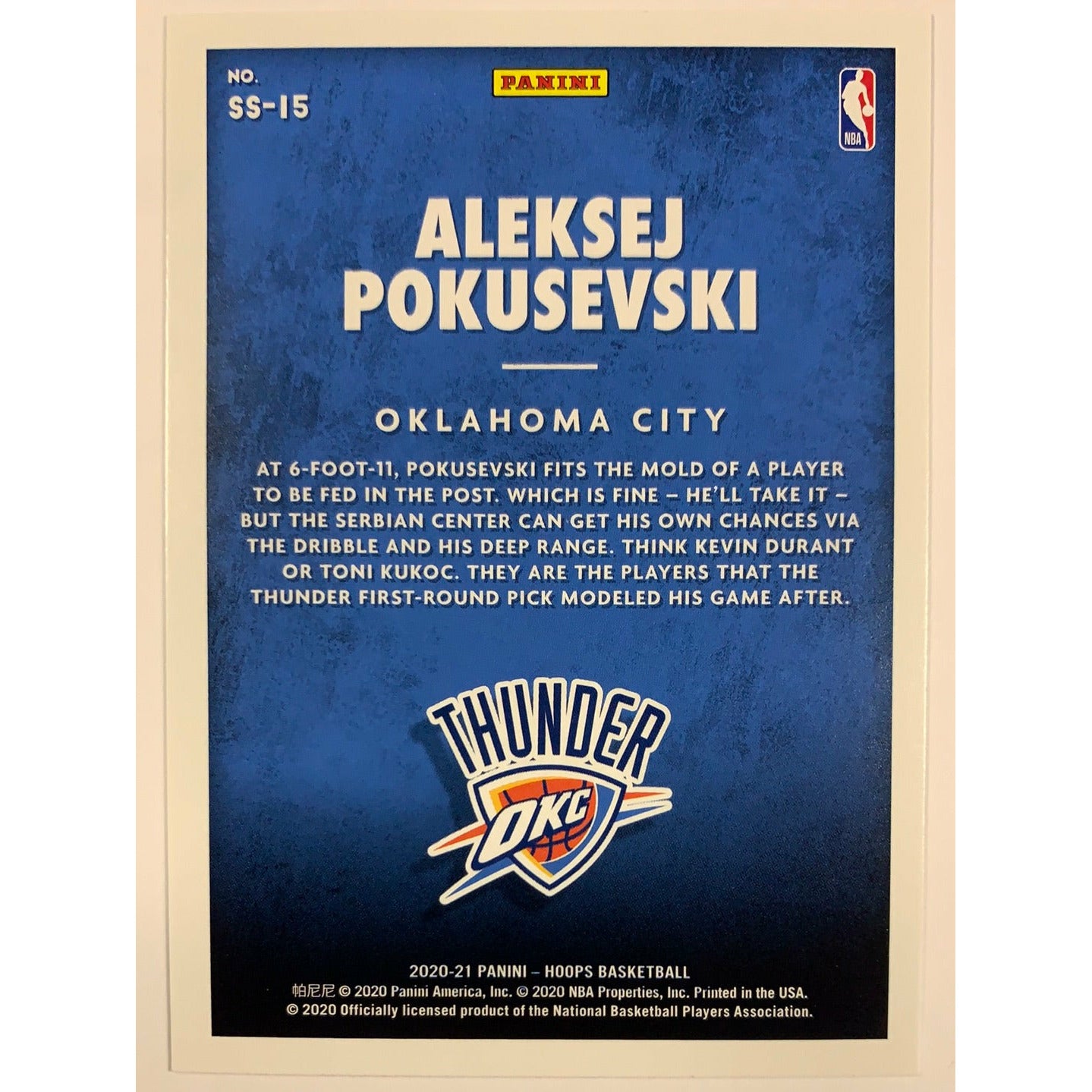  2020-21 Hoops Aleksej Pokusevski Now Playing  Local Legends Cards & Collectibles