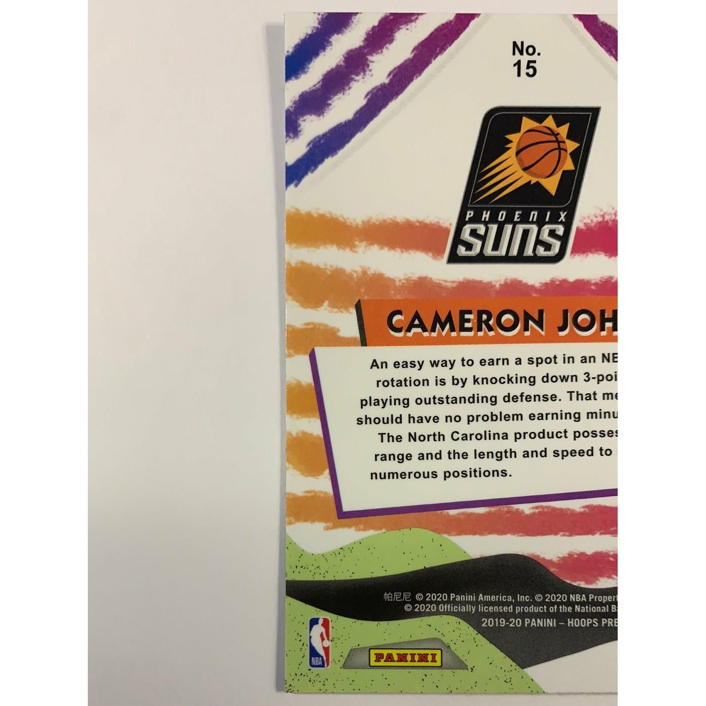  2019-20 Hoops Premium Stock Cameron Johnson We Got Next  Local Legends Cards & Collectibles