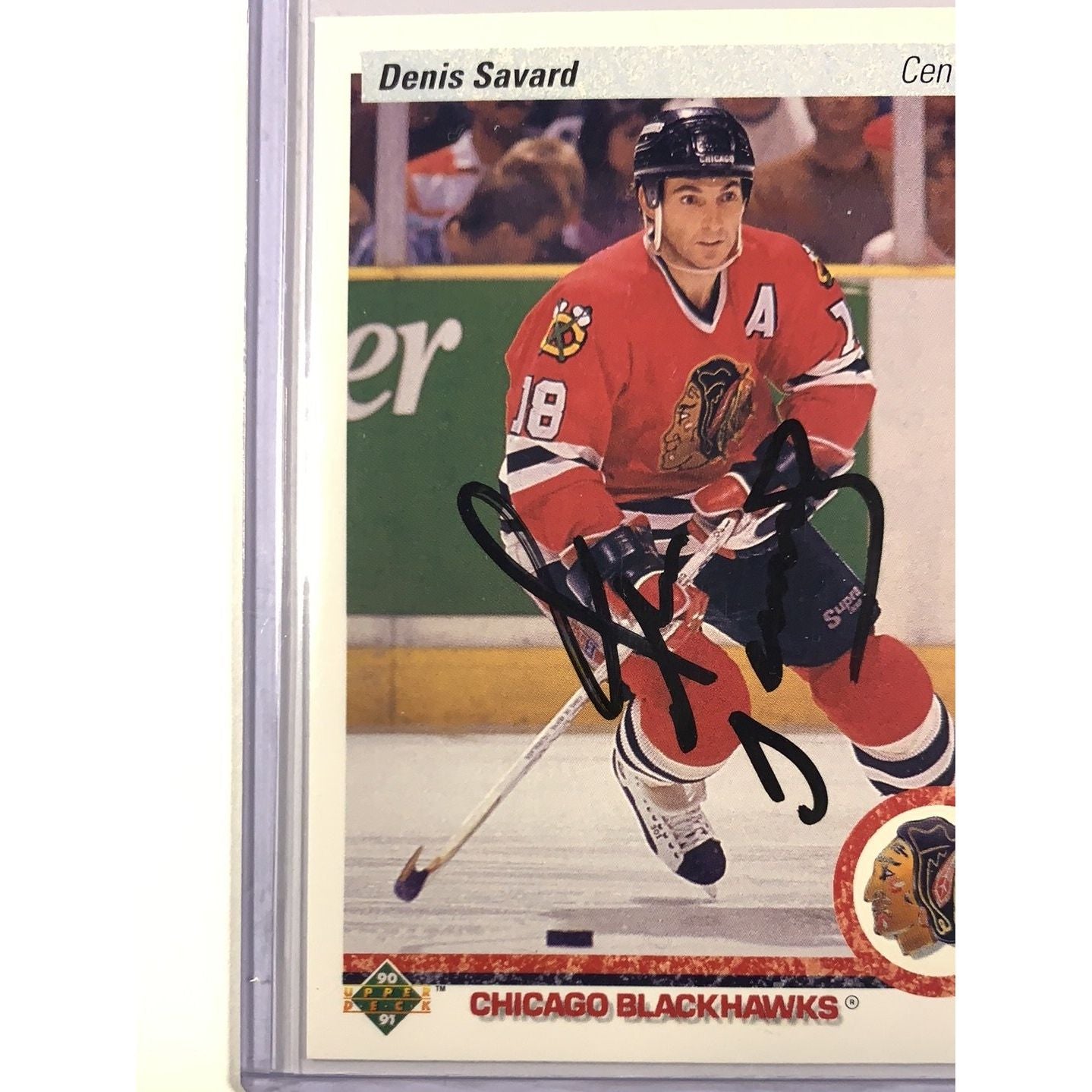  1990-91 Upper Deck Denis Savard In Person Auto  Local Legends Cards & Collectibles