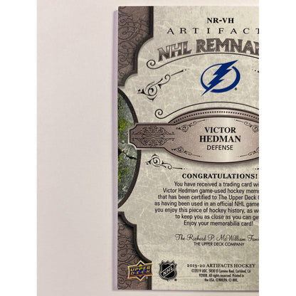 2019-20 Artifacts Victor Hedman NHL Remnants