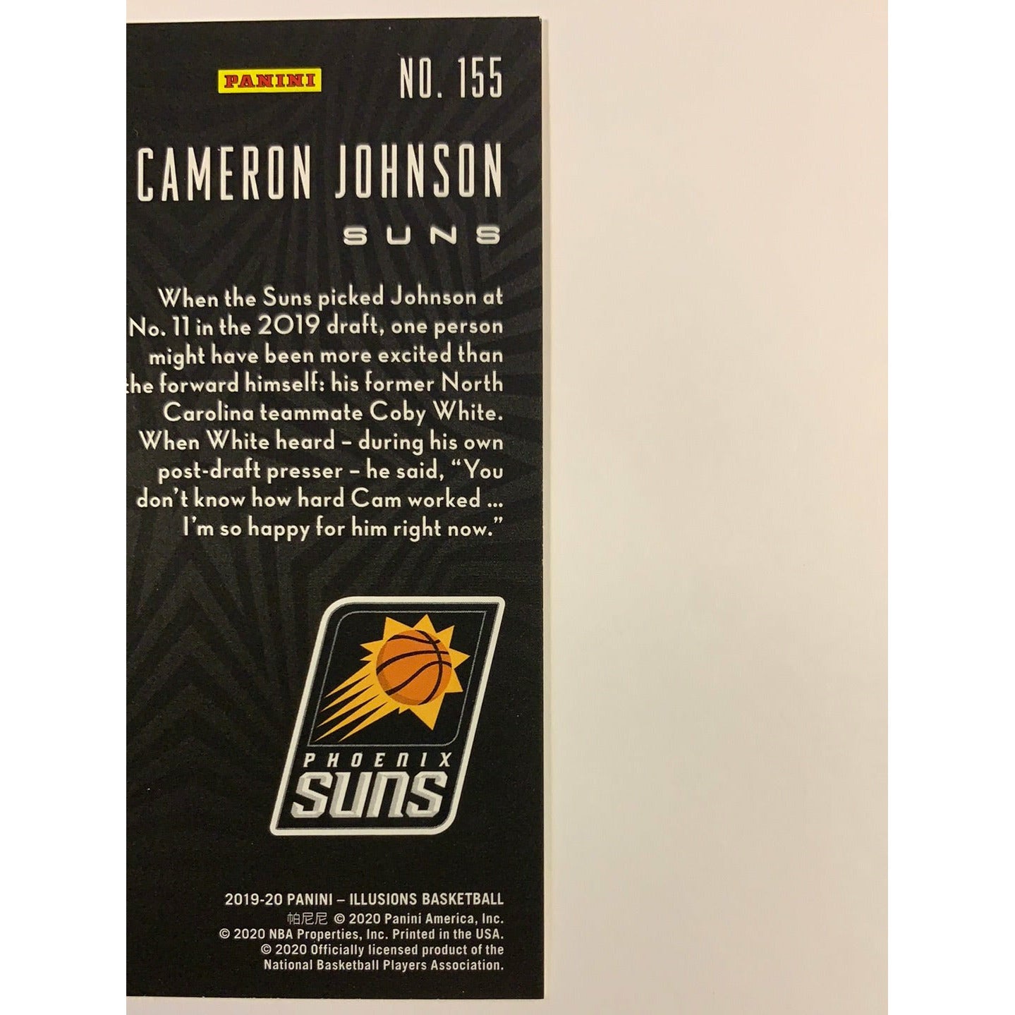  2019-20 Illusions Cameron Johnson Orange Parallel RC  Local Legends Cards & Collectibles