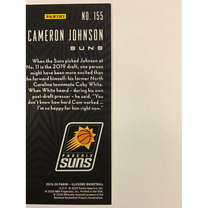  2019-20 Illusions Cameron Johnson Orange Parallel RC  Local Legends Cards & Collectibles