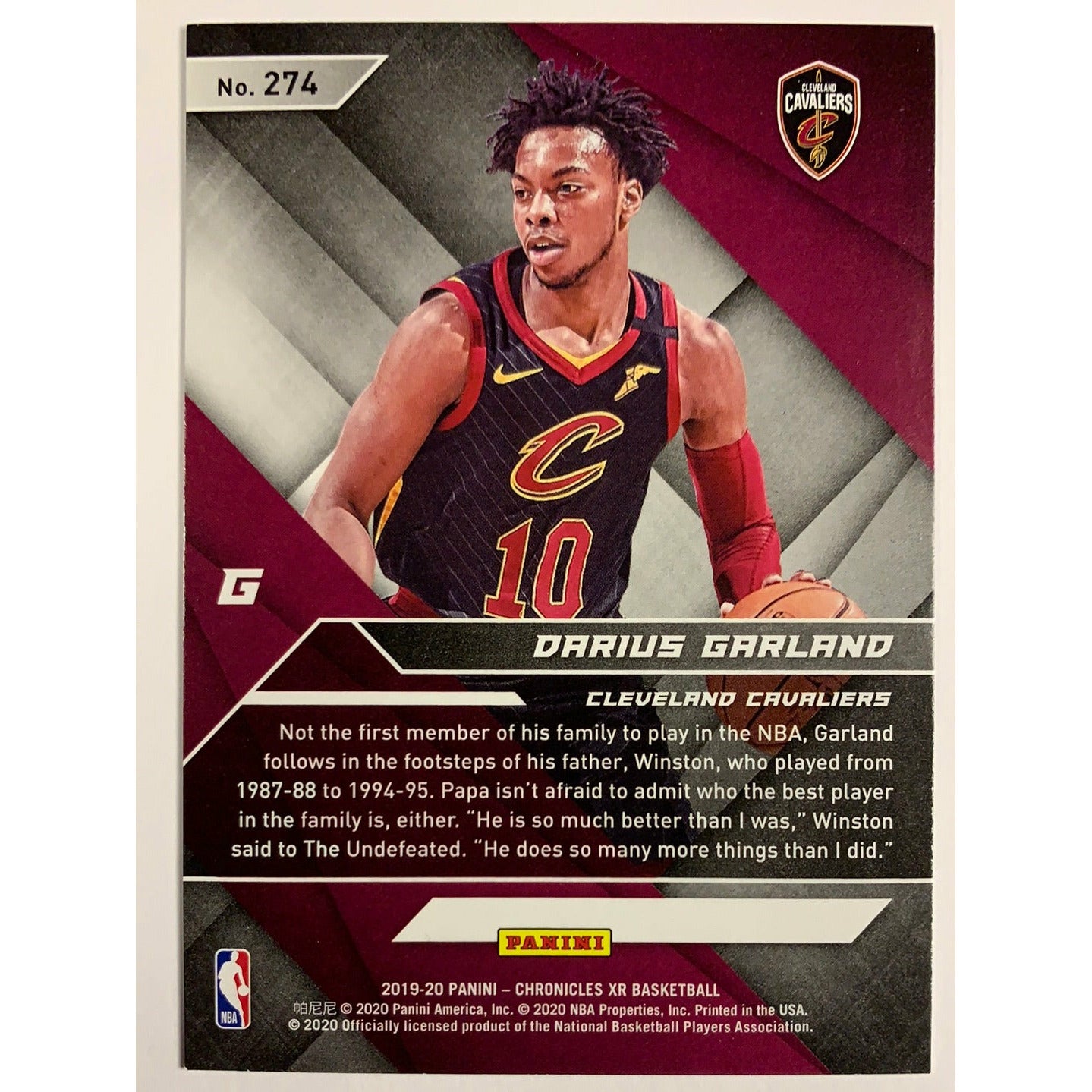 2019-20 XR Darius Garland RC