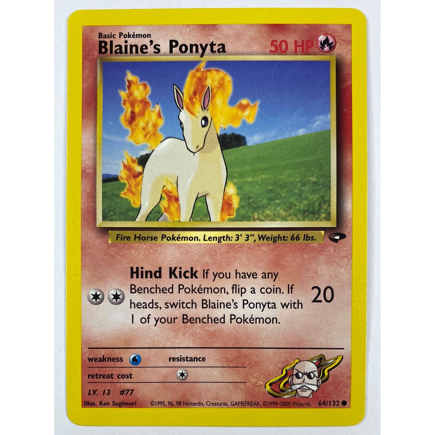 Blaine’s Ponyta Non-Holo Common 64/132