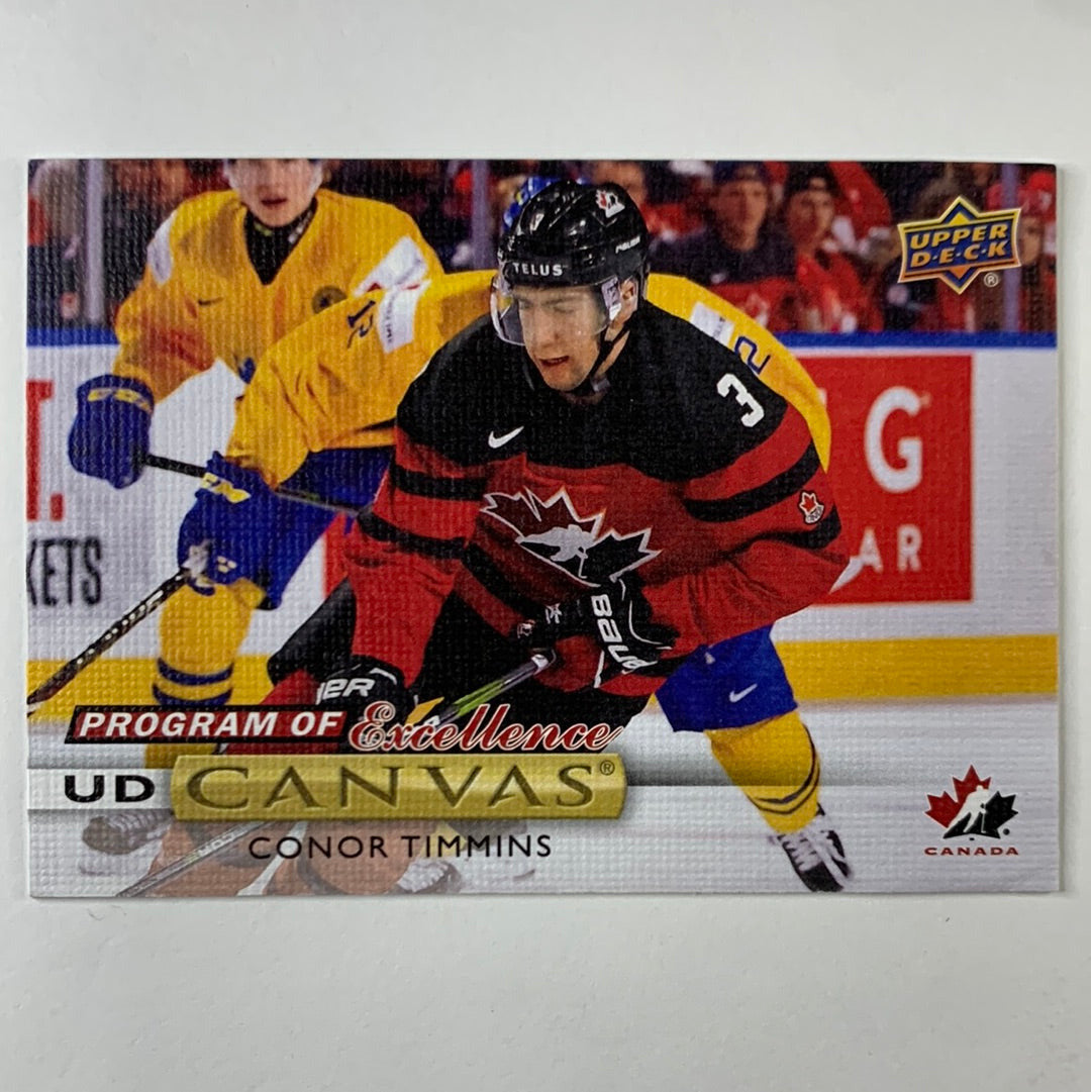 2019-20 Series 2 Conor Timmins Program of Excellence Canvas RC | Local Legends Cards & Collectibles