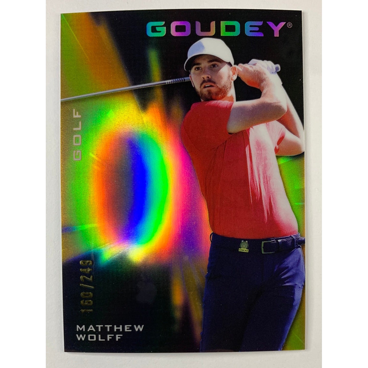 2021 Goodwin Matthew Wolff Goudey Golf /249