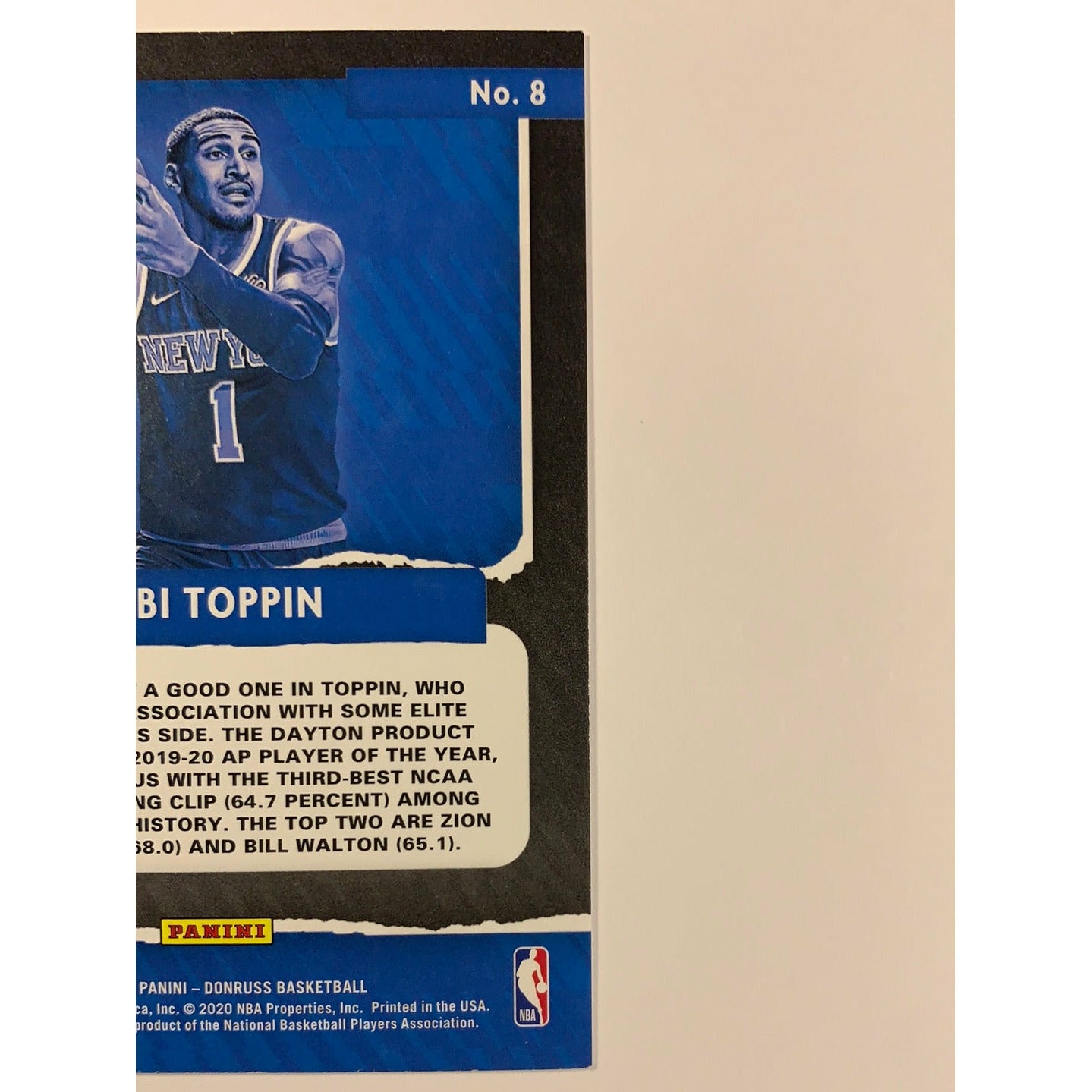 2020-21 Donruss Obi Toppin Great Expectations RC