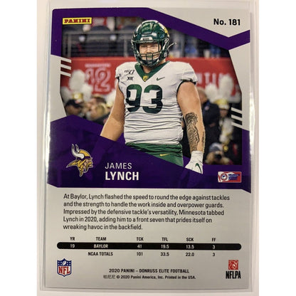  2020 Donruss Elite James Lynch RC Green Foil Parallel  Local Legends Cards & Collectibles