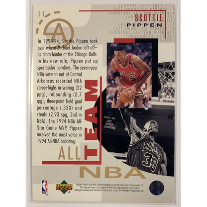  1994-95 Upper Deck Scottie Pippen All NBA Team  Local Legends Cards & Collectibles