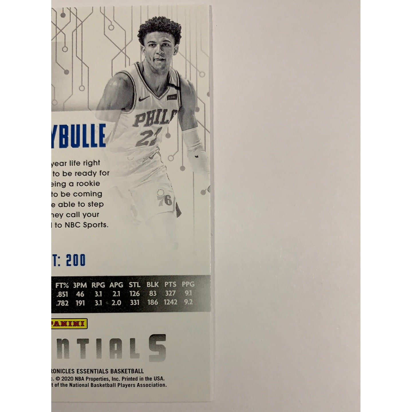 2019-20 Essentials Matisse Thybulle RC