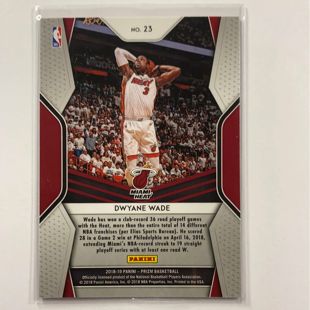 2018-19 Panini Prizm Dwyane Wade Dominance #23