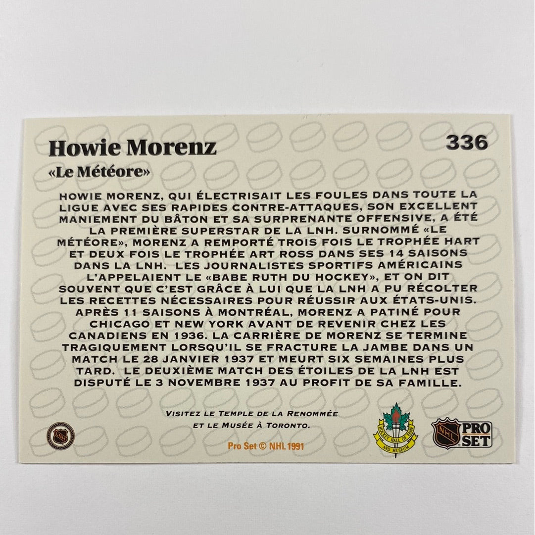 1991-92 Pro Set Howie Morenz HOF