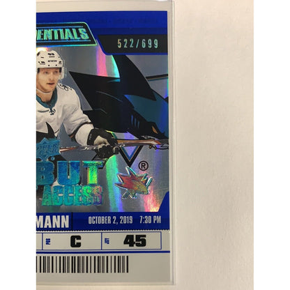  2019-20 Credentials Lean Lean Bergmann Debut Ticket Access /699  Local Legends Cards & Collectibles