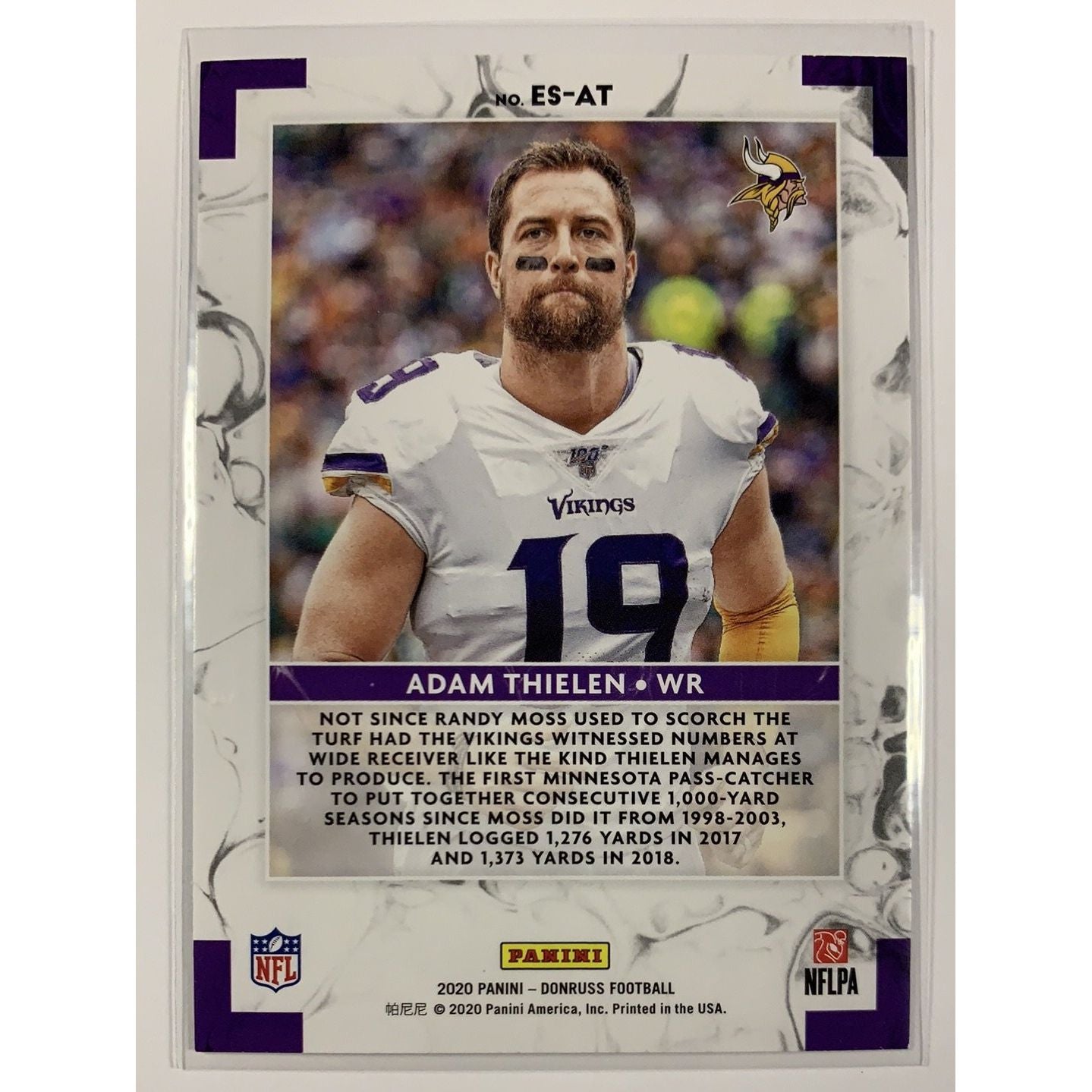  2020 Donruss Elite Series Adam Thielen  Local Legends Cards & Collectibles